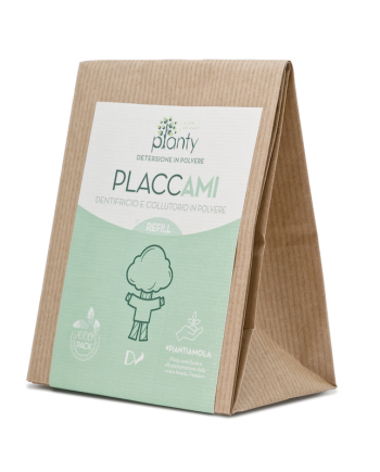 PLANTY- PLACCAMI Dentifricio e collutorio in polvere